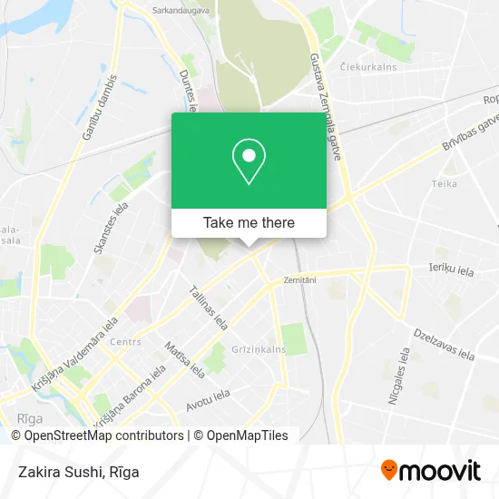 Zakira Sushi map