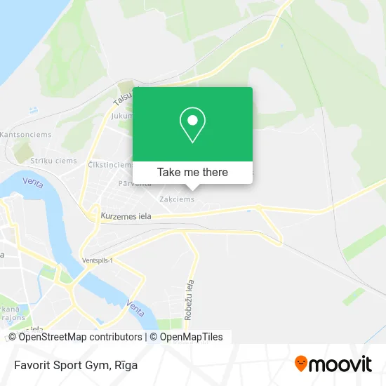 Favorit Sport Gym map