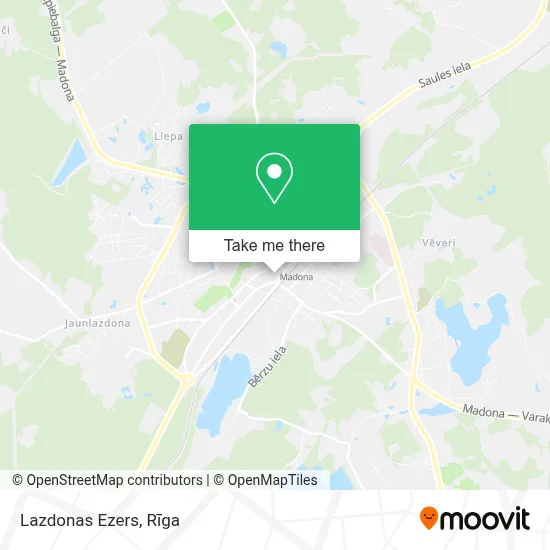 Lazdonas Ezers map