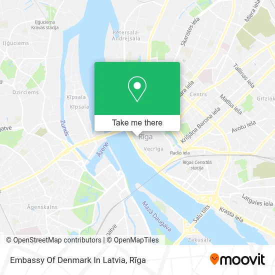 Embassy Of Denmark In Latvia map