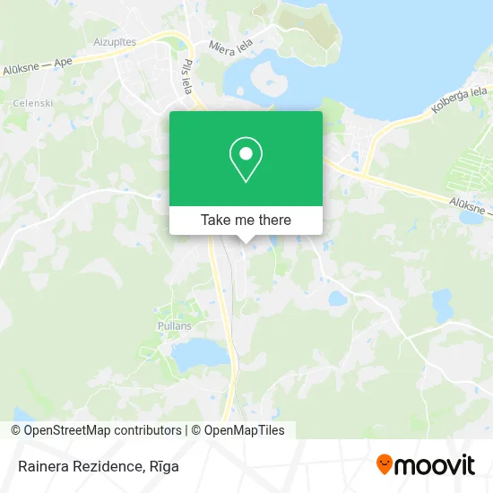 Rainera Rezidence map