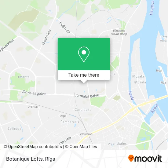 Botanique Lofts map