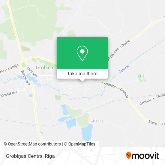 Grobiņas Centrs map