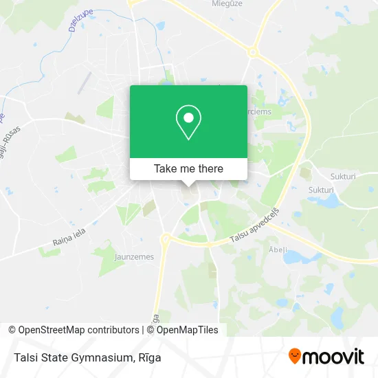 Talsi State Gymnasium map