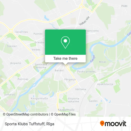 Sporta Klubs Tuffstuff map
