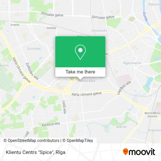 Klientu Centrs "Spice" map