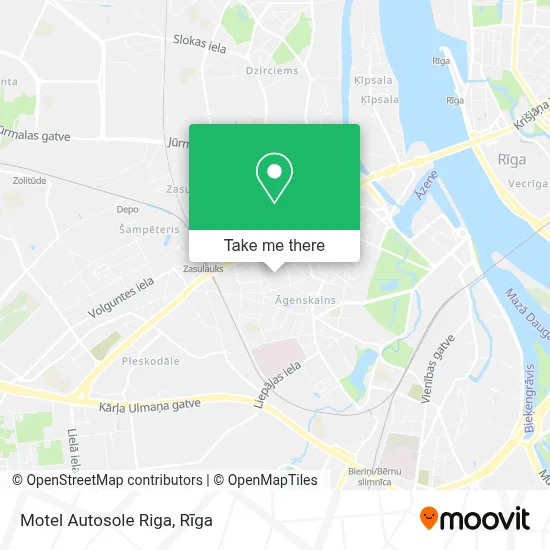 Motel Autosole Riga map
