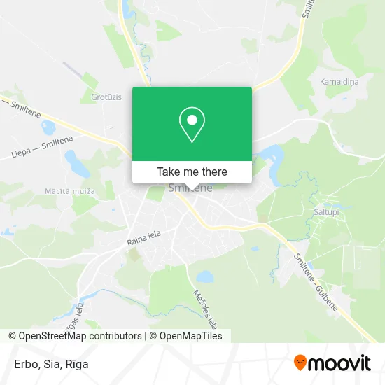 Erbo, Sia map