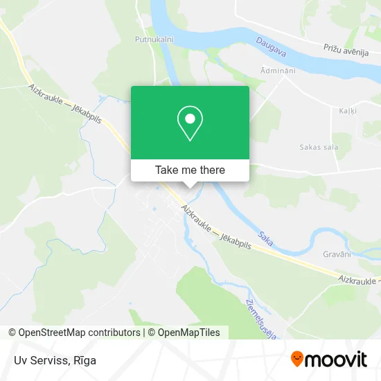Uv Serviss map