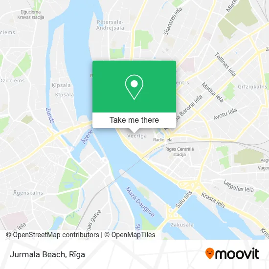 Jurmala Beach map