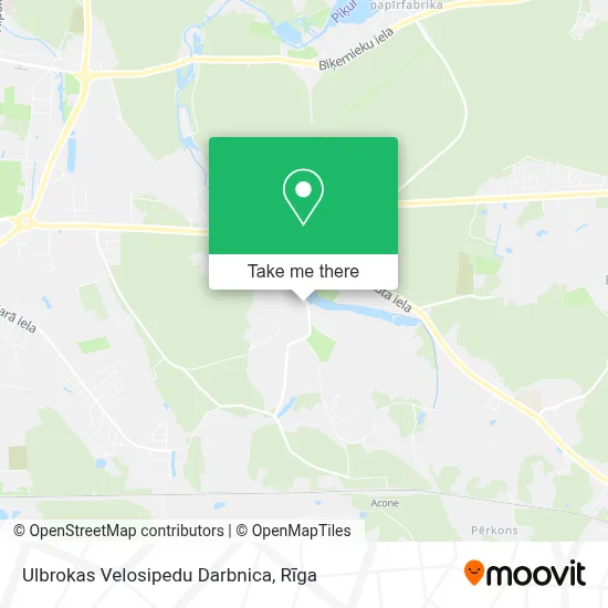 Ulbrokas Velosipedu Darbnica map