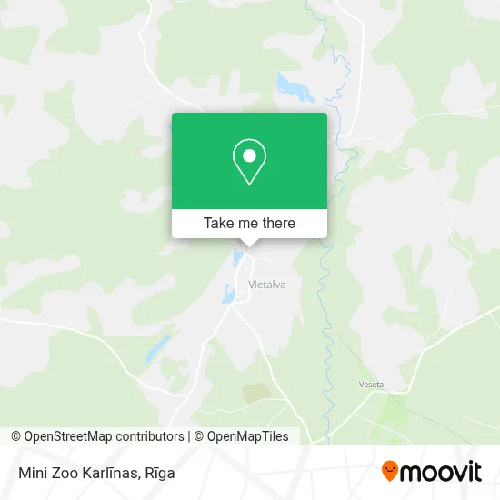 Mini Zoo Karlīnas map
