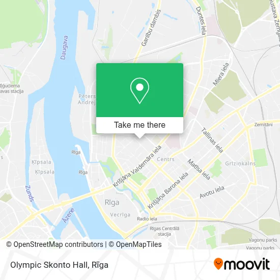 Olympic Skonto Hall map