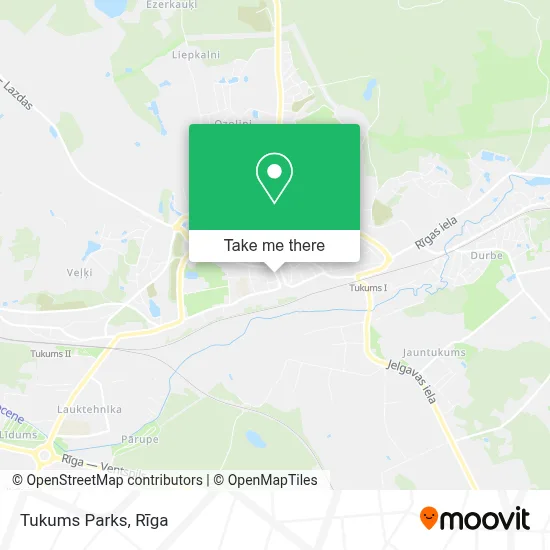 Tukums Parks map