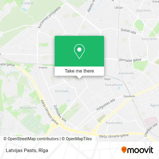 Latvijas Pasts map