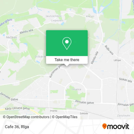 Cafe 36 map