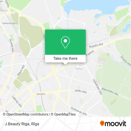 J.Beauty Riga map