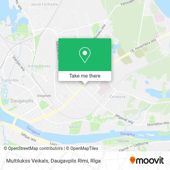 Multilukss Veikals, Daugavpils Rimi map