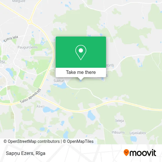 Sapņu Ezers map