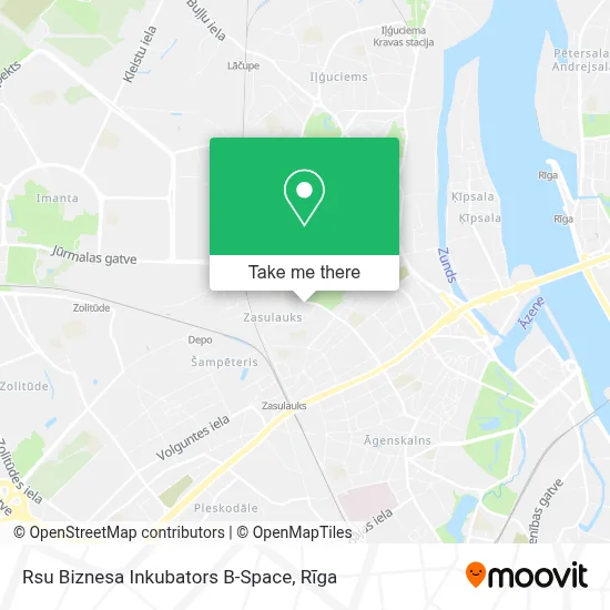 Rsu Biznesa Inkubators B-Space map