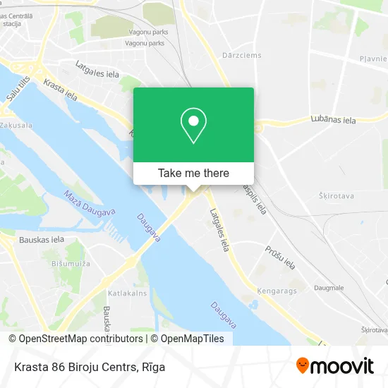 Krasta 86 Biroju Centrs map