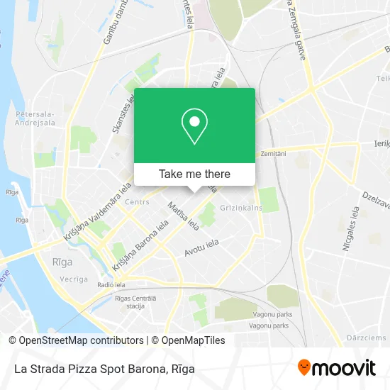 La Strada Pizza Spot Barona map