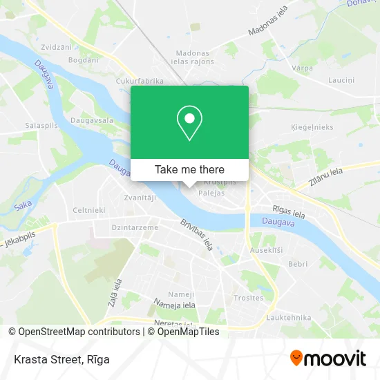 Krasta Street map