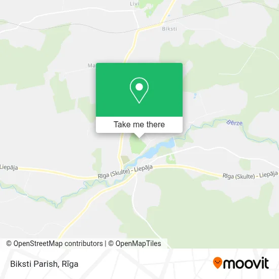 Biksti Parish map