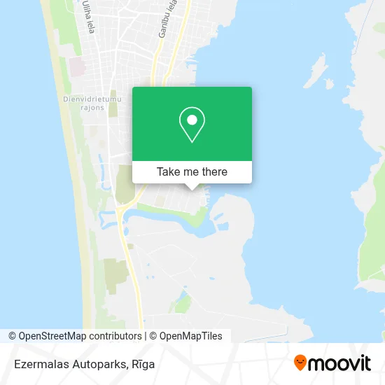 Ezermalas Autoparks map