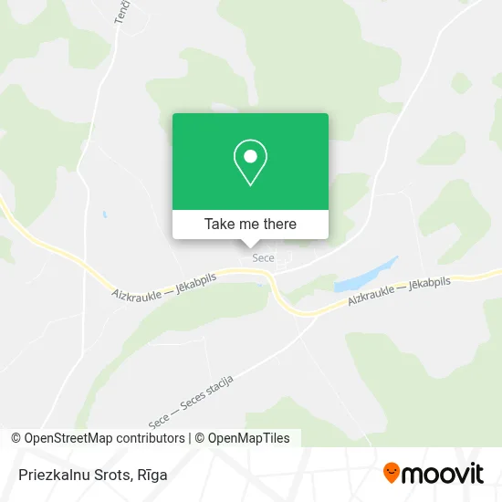Priezkalnu Srots map
