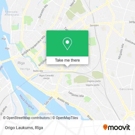 Origo Laukums map