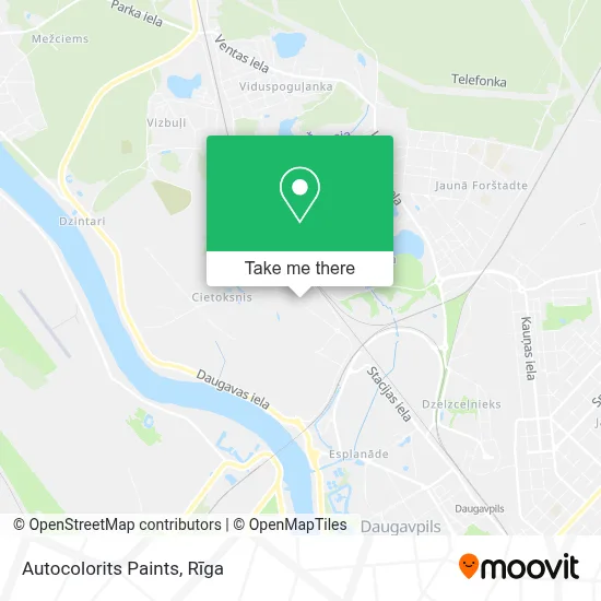 Autocolorits Paints map