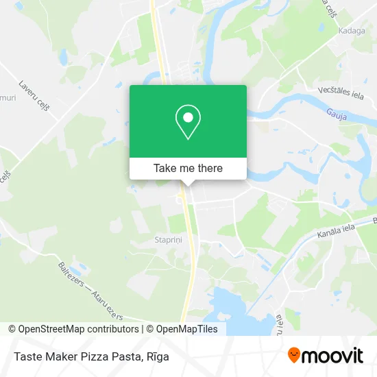 Taste Maker Pizza Pasta map