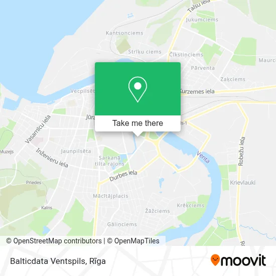 Balticdata Ventspils map