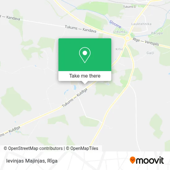 Ievinjas Majinjas map