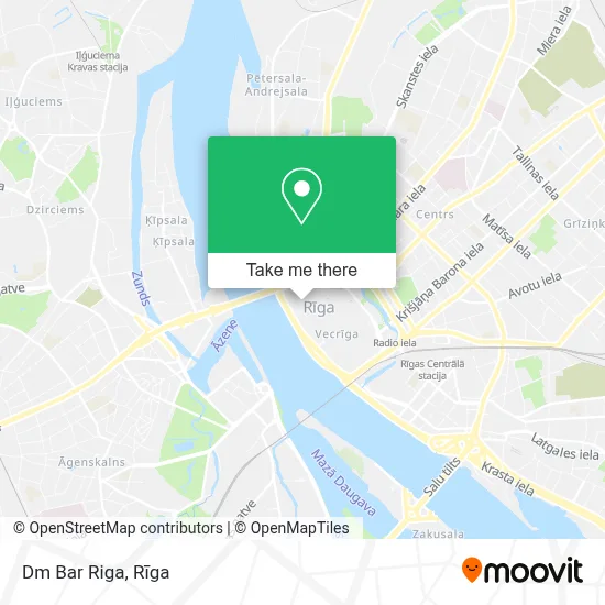 Dm Bar Riga map