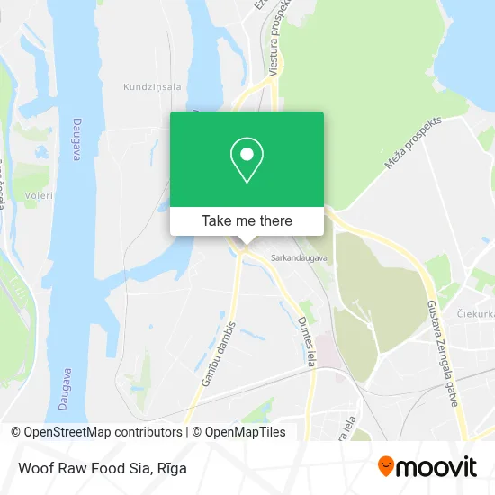 Woof Raw Food Sia map