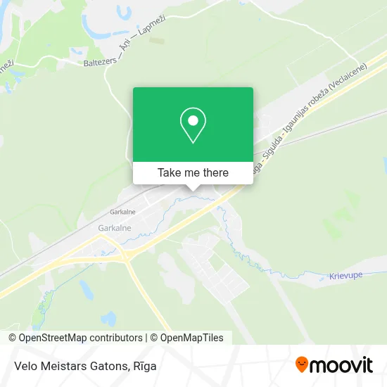 Velo Meistars Gatons map