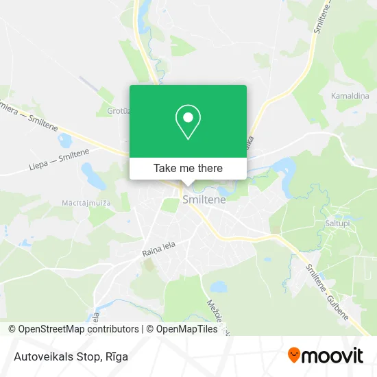 Autoveikals Stop map