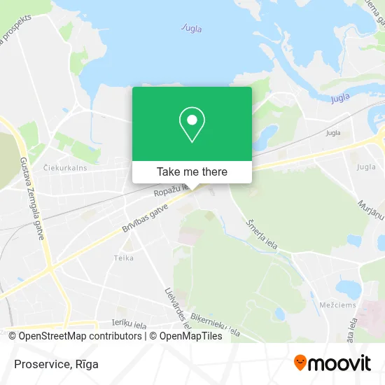 Proservice map