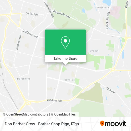 Don Barber Crew - Barber Shop Riga map