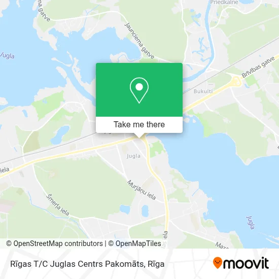 Rīgas T / C Juglas Centrs Pakomāts map