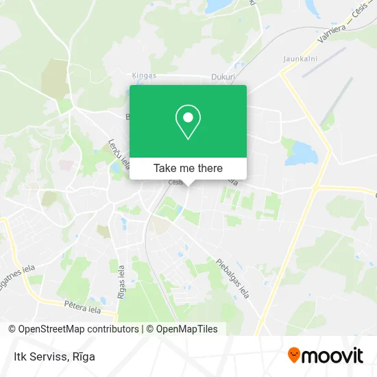 Itk Serviss map