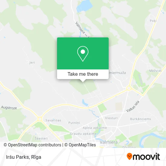 Iršu Parks map