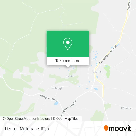 Lizuma Mototrase map