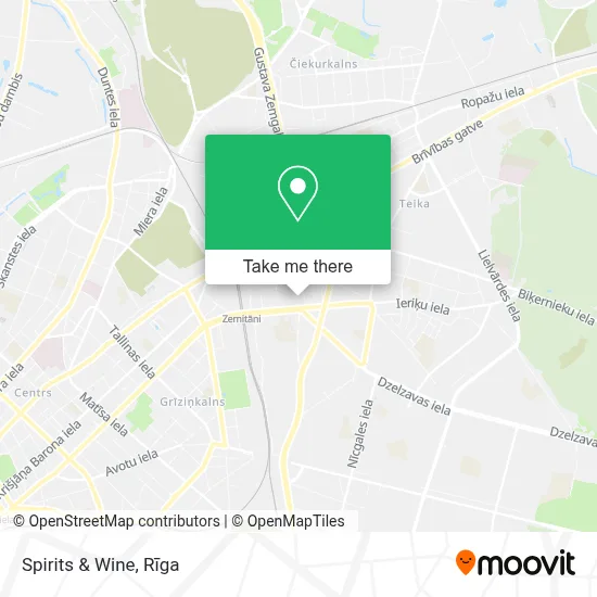 Spirits & Wine map
