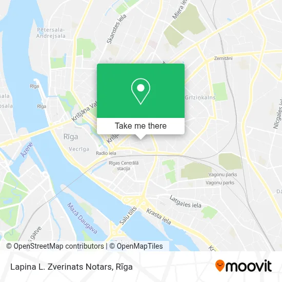 Lapina L. Zverinats Notars map