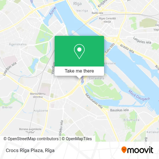 Crocs Rīga Plaza map