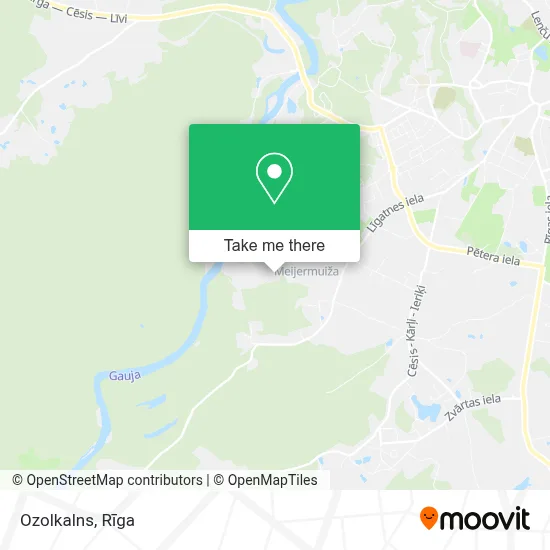 Ozolkalns map