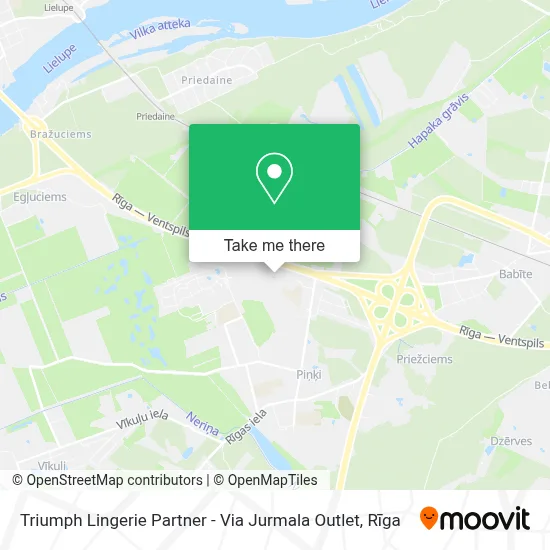 Triumph Lingerie Partner - Via Jurmala Outlet map